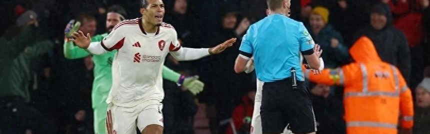 开云体育app-利物浦客场2-3负伯恩茅斯，范迪克低级失误引众怒